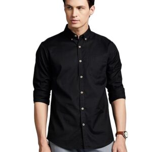 Symbol Premium Men's Stylish Black Shirt Large Size